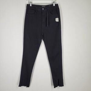 BLACK LABEL Cest Toi Womens Black High Waist Ankle Skinny Jeans Size 13